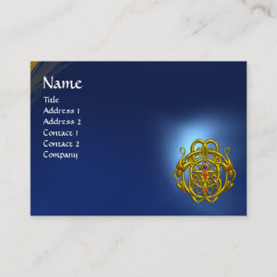 TWIN DRAGONS Blue Sapphire Business Card