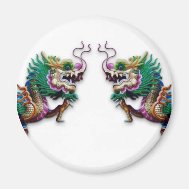 Twin Dragons Magnet (Front)