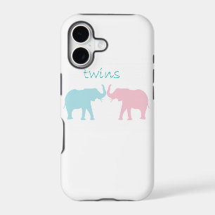 Twin Elephant Pink And Blue