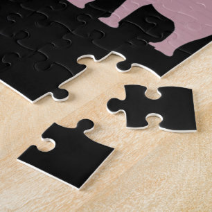 Twin Elephant Pink And Blue Jigsaw Puzzle