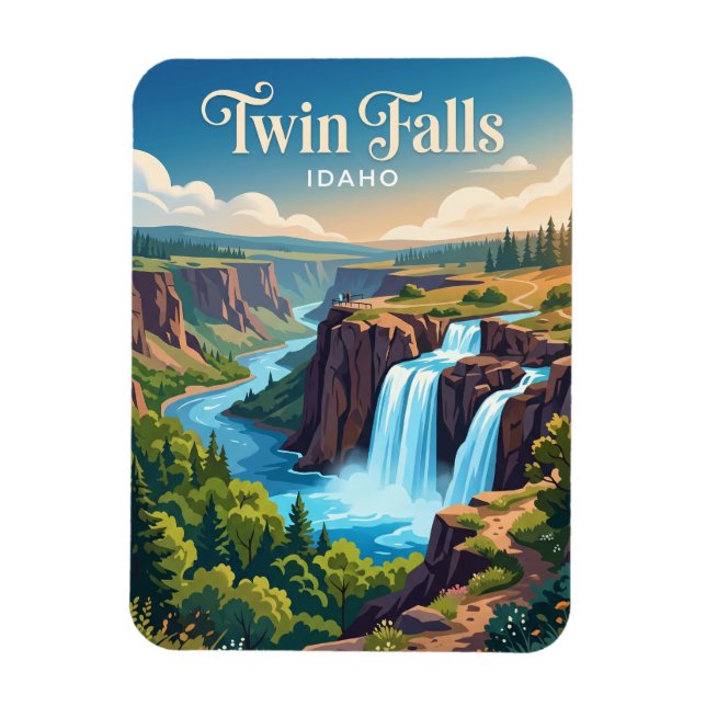 Twin Falls Idaho Magnet (Vertical)