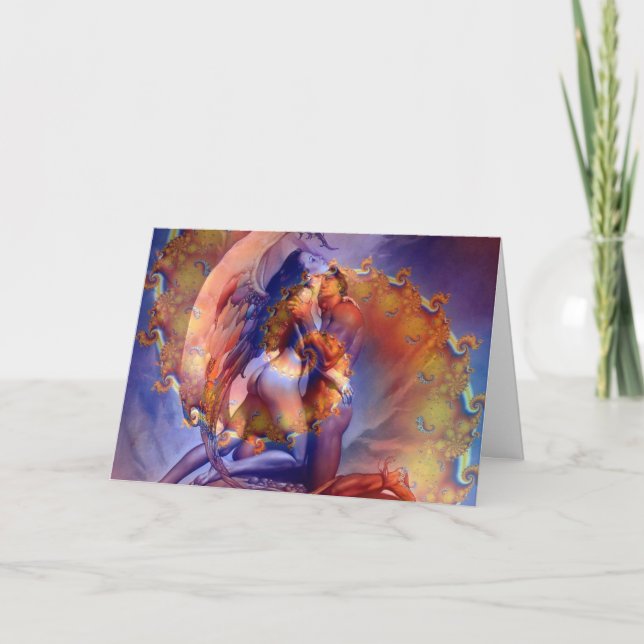 Twin Flame Love - Greetings Card (Front)