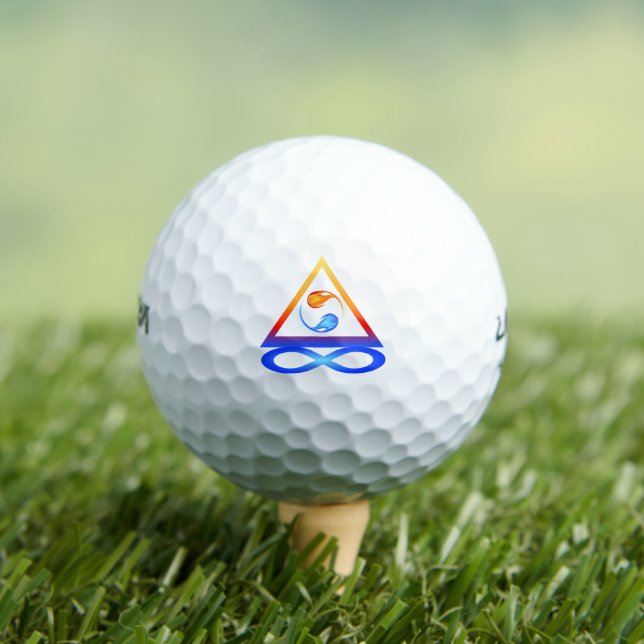 Twin Flame Symbol- Golf Balls (Insitu Tee)