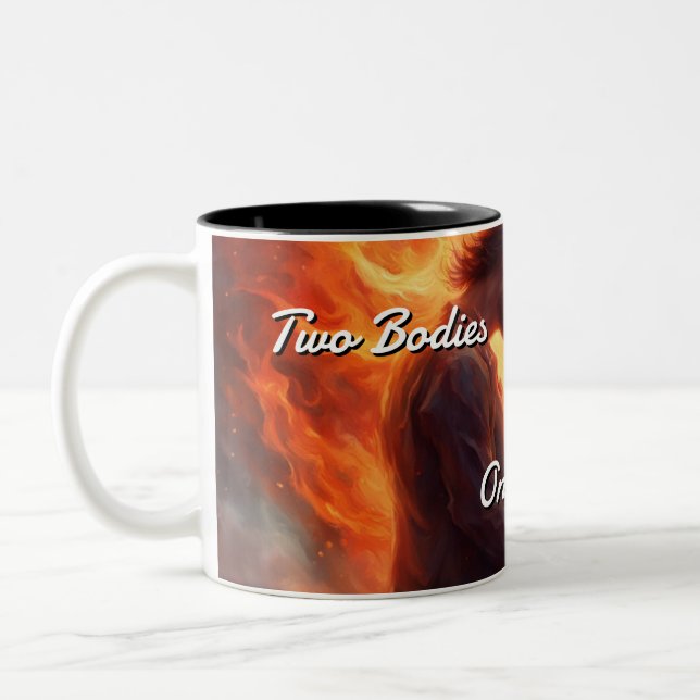 Twin Flames 011 Two-Tone Coffee Mug (Left)