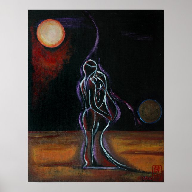 Twin Flames 18.5" x 23.5" Poster Print (Front)