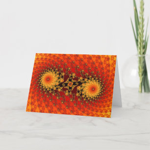 Twin Flames Greetings Card