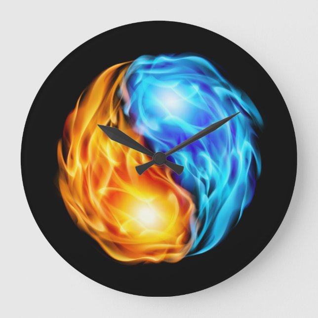 Twin Flames Large Clock (Front)