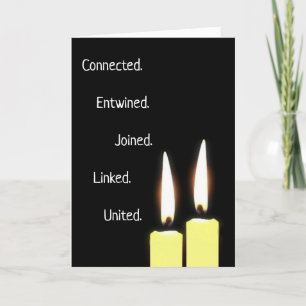 Twin Flames Soulmates Connection Holiday Card