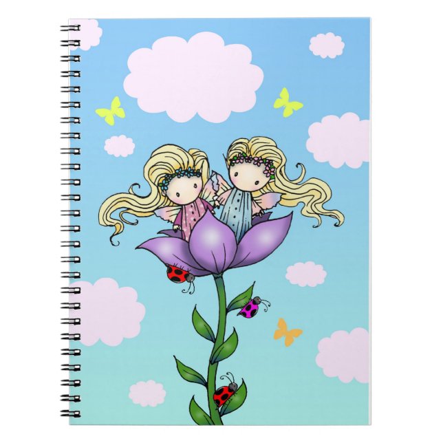 Twin Flower Fairies Notebook by Molly Harrison (Front)