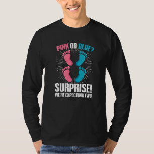 Twin Gender Reveal Quote for a Gender Reveal Twin T-Shirt