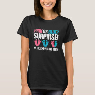 Twin Gender Reveal Quote for a Gender Reveal Twin T-Shirt