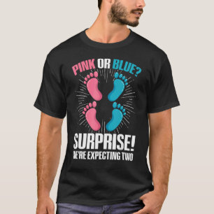 Twin Gender Reveal Quote for a Gender Reveal Twin T-Shirt
