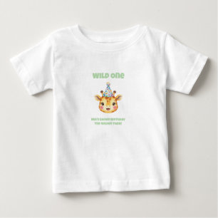 Twin Girl Safari Birthday T-Shirt  The Wilder Twin