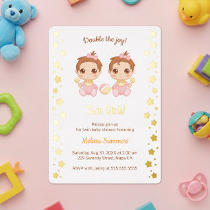 Twin Girls Baby Shower