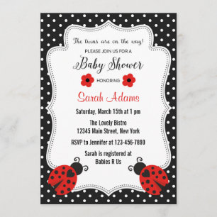 Twin Girls Baby Shower Invitation Pink