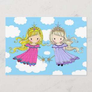 Twin Girls Birthday Party Invites
