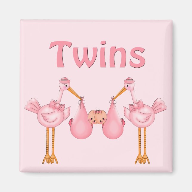 Twin Girls Magnet (Front)
