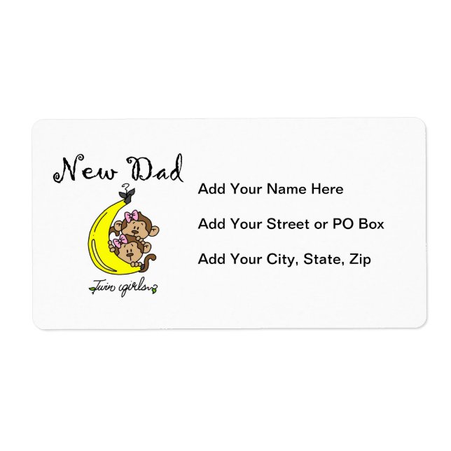 Twin Girls New Dad Gifts (Front)