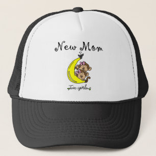 Twin Girls New Mum T-shirts and Gifts Trucker Hat
