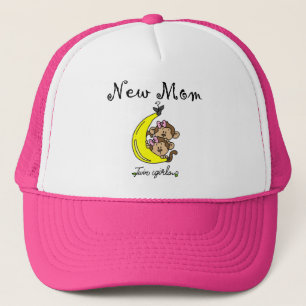 Twin Girls New Mum T-shirts and Gifts Trucker Hat