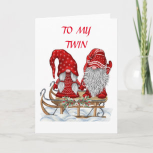 *TWIN GNOMES* FOR *MY TWIN* AT CHRISTMAS HOLIDAY 
