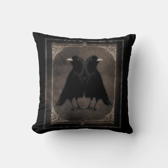 Twin Goth Chicks Cushion (Front)