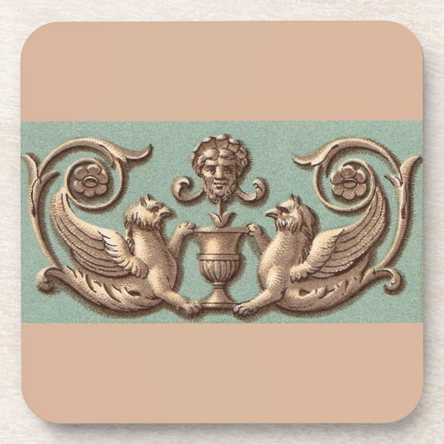 twin gryphons coaster (Front)