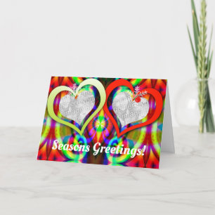 Twin Hearts Festive Seasons Card