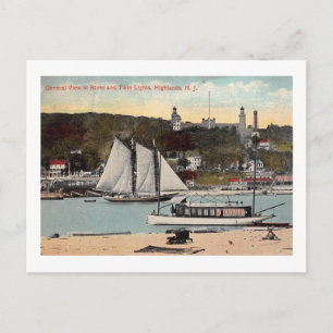 Twin Lights, Highlands, NJ Vintage Postcard