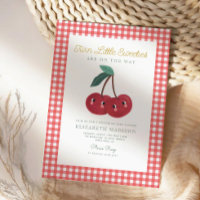 Twin Little Sweeties Cherry Berry Baby Shower