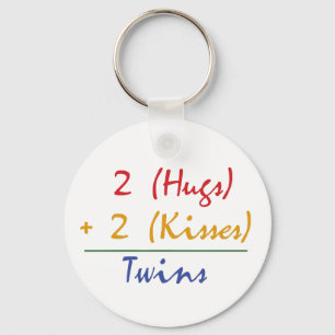 Twin Math Key Ring