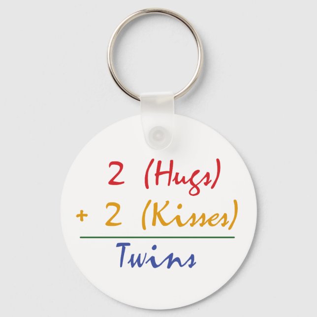 Twin Math Key Ring (Front)