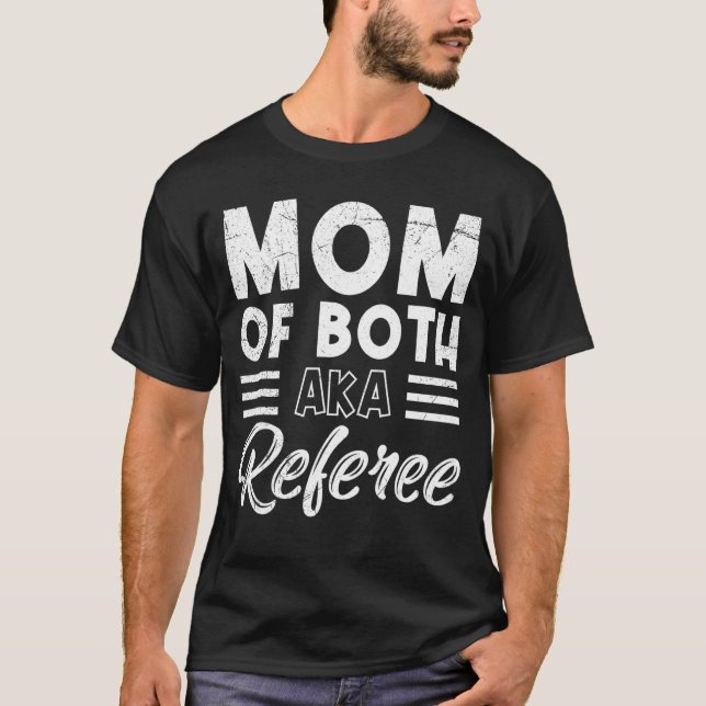 twin mom mom 2 kids mother son daughter Mom T-Shirt (Front)