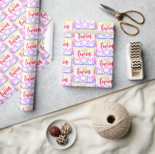 Twin Mom Wrapping Paper