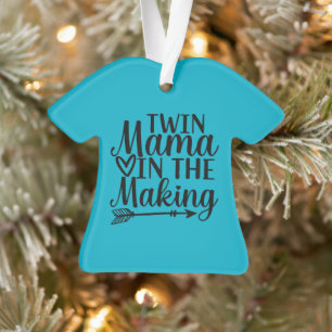 Twin Mum to Be Christmas Ornament