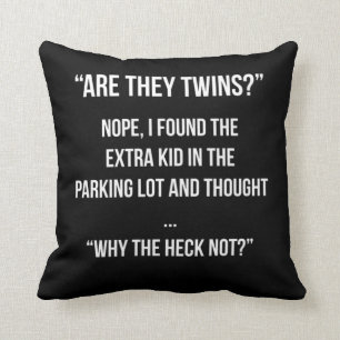 Twin Mum Twin Dad Twins Baby Gifts Design Cushion