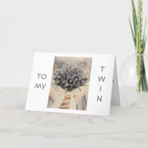 ***TWIN** NEW JOURNEY AS YOU WED-FABULOUS CARD