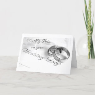 **TWIN** ON YOUR WEDDING DAY-LOVE/LAUGHTER CARD