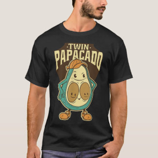 Twin Papacado Fathers Day  T-Shirt