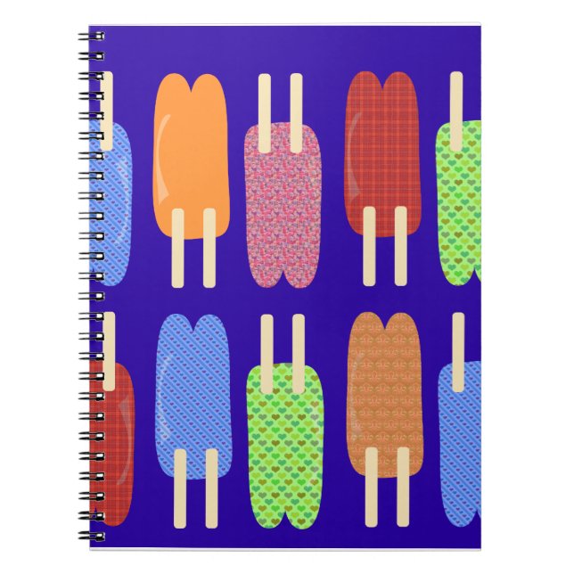 Twin Patterned Pops Notebook (Front)