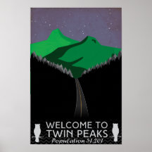 Twin Peaks Travel Poster