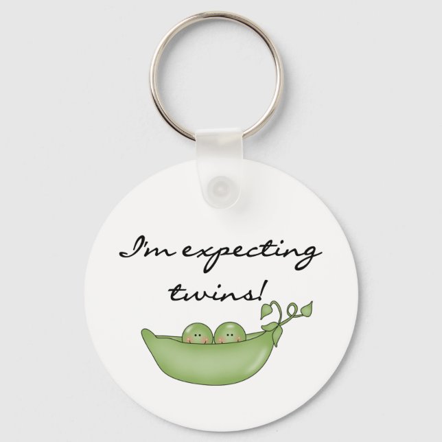 Twin Peas in a Pod Key Ring (Front)