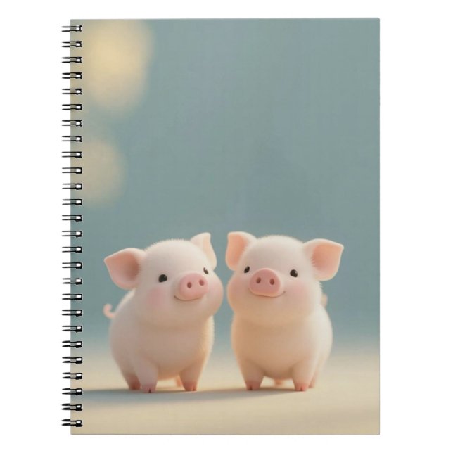 Twin Piggies Joy Notebook (Front)