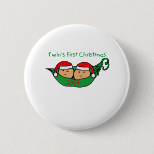 TWIN POD Christmas 2009 6 Cm Round Badge