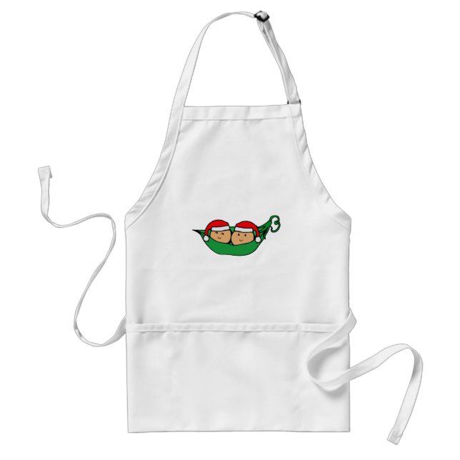 Twin Pod Christmas Graphic Standard Apron (Front)