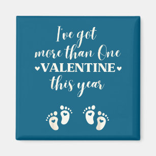 Twin Pregnancy Announcement Gift For Pregnant Frie Magnet