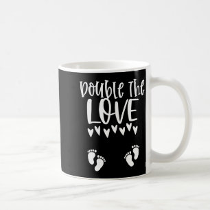 Twin Pregnancy Valentines Day Pregnant Mom Baby An Coffee Mug