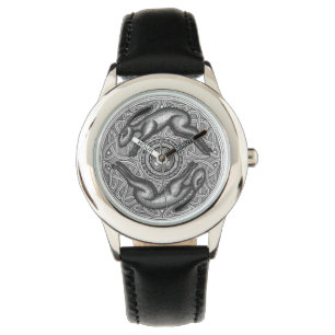 Twin Running Hares Time Piece Watch