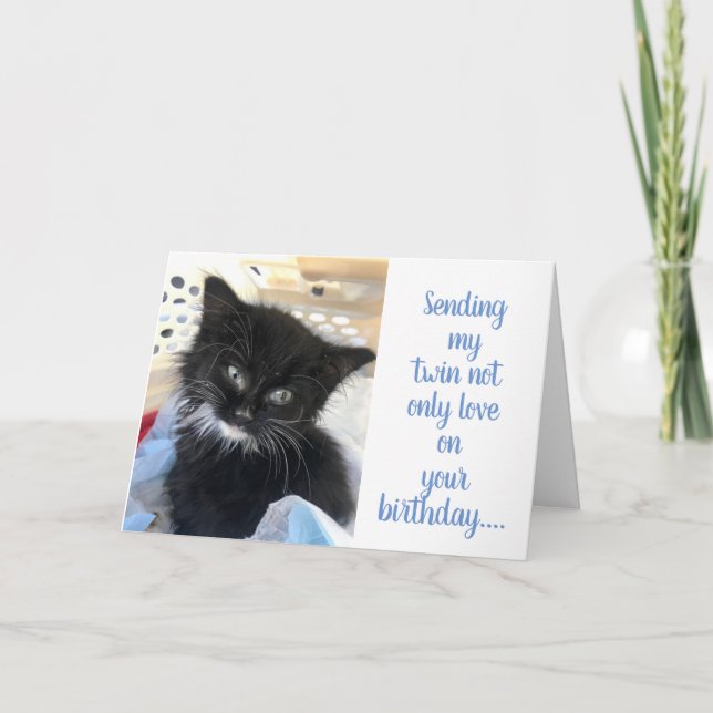 **TWIN SISTER**  YOUR BIRTHDAY WISH & PROMISE CARD (Front)