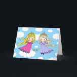 Twin Sisters Birthday Card Fairy Princess<br><div class="desc">A character that I drew by hand and coloured digitally :)</div>